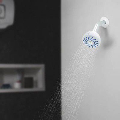 Hindware Single Flow Overhead Shower & Brass Pipe Shower Head