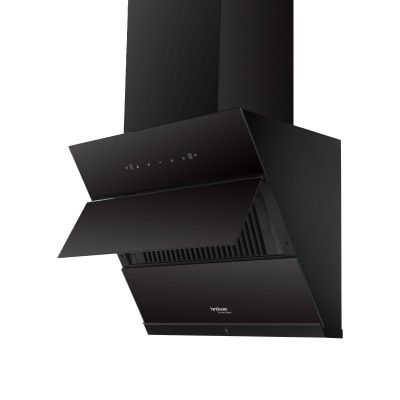 Hindware Smart Appliances | Greta Neo 60 cm Chimney | 1350 CMH | Inclined Glass | Thermal Auto Clean | Filterless | Touch control, Motion sensor