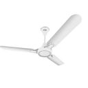 Hindware Smart Appliances Ventus White Silver 1200MM ceiling Fan Star Rated with metallic finish Energy Efficient Air Delivery Fan comes with 49 W copper motor and unique aerodynamic aluminium blades...
