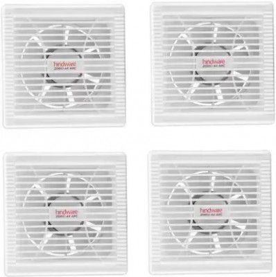 Hindware Zorio Ax Arc Pack of 4 150 mm 150 mm 7 Blade Exhaust Fan (White | Pack of 4)