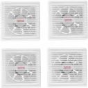 Hindware Zorio Ax Arc Pack of 4 150 mm 150 mm 7 Blade Exhaust Fan (White | Pack of 4)...