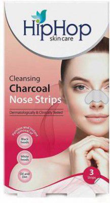HipHop Skincare Charcoal Nose Strips (Women) - Blackhead Remover  (9 g)