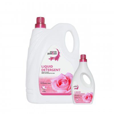 Hirparag Moon And Mount liquid detergent for top load front load, detergent liquid for washing machine - Eco-friendly, Non-toxic, 5+1 Liter