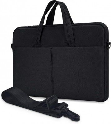 hirTa Unisex Tonet 17.3 Inch Laptop Messenger Bag Case Cover For Office College Compatible - Charcoal Black