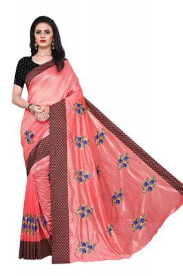 HIRU FASHION Womens Banarasi Silk Saree With Unstitched Blouse Piece