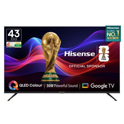 Hisense (43") E5Q Series Full HD Smart QLED Google TV 43E5Q (Black)
