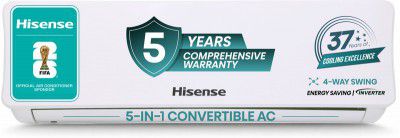 Hisense 2025 Model 1.5 Ton 3 Star Split Inverter with Wi-fi AC (A...more
