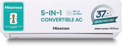 Hisense 2026 Model 1.5 Ton 3 Star Split Inverter AC (AS-18TR4RE3CE00I, AS-18TR4RE3CE00O, White)