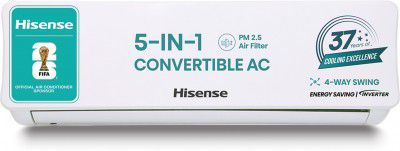 Hisense 2026 Model 2 Ton 3 Star Split Inverter AC (AS-22TR4RE3CE01I, AS-22TR4RE3CE01O, White)