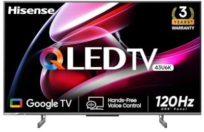 Hisense 43" 4K Ultra HD QLED Google TV 43U6K