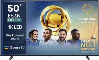 Hisense (50 inch) Ultra HD (4K) LED Smart Google TV 2025 Edition (50E63N)