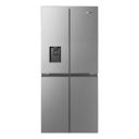 Hisense 507 L Inverter Frost-Free Multi-Door Refrigerator with Water Dispenser (RQ507N4SSVW, Silver Stainless Steel Finish)...