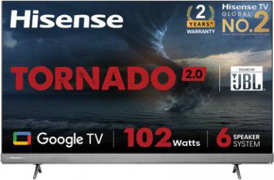 [Extra Rs.2500 OFF] Hisense 55" Tornado 2.0 Series 4K Ultra HD Smart LED Google TV 55A7H