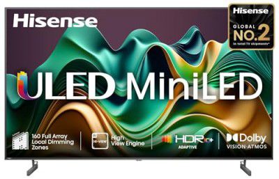 [Extra Rs.6250 Off] Hisense (55") U6N PRO Series 4K Ultra HD Smart QLED Mini LED TV 55U6N PRO (Black)