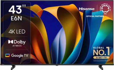 Hisense E6N 43" Ultra HD (4K) LED Smart Google TV with Dolby Vision Atmos (43E6N)