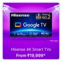 Hisense TVs starts @ Rs.19999 on Flipkart's Big Billion Days Sale...