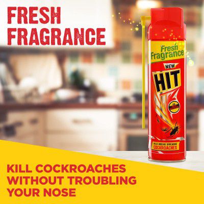 HIT Spray - Crawling Insect Killer (200ml) - Instant Kill, Deep-Reach Nozzle, Fresh Fragrance, Pack of 1