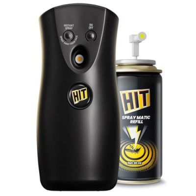 HIT Spray Matic Mosquito Repellent Dispenser Machine + 1 Refill
