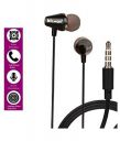 Hitage Earphones HB-941 Headphones Earplugs Headset High Definition Sound Deep Extra Bass Wired Earphone (Black)...
