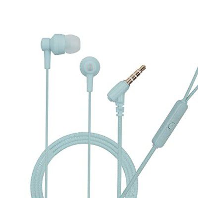 Hitage HB-143+ Flower Series Tangle Free with Mic Wired Headset&nbsp;&nbsp;(Blue, in The Ear)