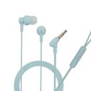 Hitage HB-143+ Flower Series Tangle Free with Mic Wired Headset&nbsp;&nbsp;(Blue, in The Ear)...