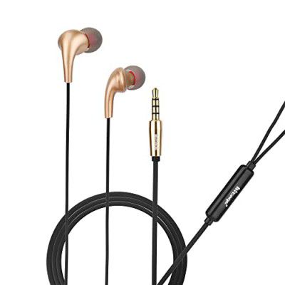 Hitage HB-19 Light Weight High Defination Stereo Earphone Wired Headset&nbsp;&nbsp;(Yellow, in The Ear)