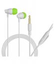 Hitage in-Ear Big Extra bass Earphone HP831 Wired Headset (White, in The Ear) (HP-831)...
