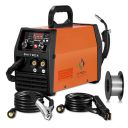 HITBOX 3 In 1 Mig Welding Machine Welder ARC Lift Tig Mig Gasless Dual Voltage 220V~240V 120A No Gas Flux Core Wire IGBT Multifunctional Welding Machine (Model: HBM1200)...