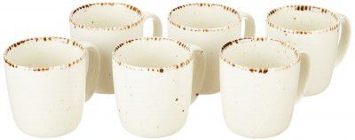 Hitkari Porcelain Cottage Mug Set of 6Pcs