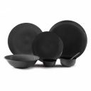 Hitkari Porcelain Grey Night Dinner Set 33 Pcs. | Modern & Trendy Design | Designed in India | for Home & Kitchen|Pure Gold | White, Large...