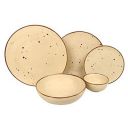 Hitkari Porcelain Sahara Sand Dinner Set 21 Pcs.|Dinner Set for 6|Material: Porcelain|Luxury Dinnerware, Large...