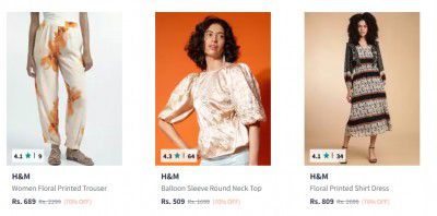 UP TO 60% OFF -  H And M Clothing For Womens + Extra Coupon OFF