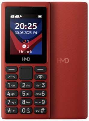 HMD 101 4G | 4G Feature Phone | 1-Year Replacement Guarantee | Red