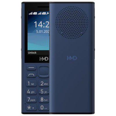HMD 130 Music | Built-in Powerful Loud Speaker & Dedicated Music Buttons | 2500 mAh Battery & Type C Fast Charger | Blue