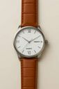 HMT Quartz Casual Wear leather watch for men T1890 Brown Leather White Dial Analog Watch  - For Men...