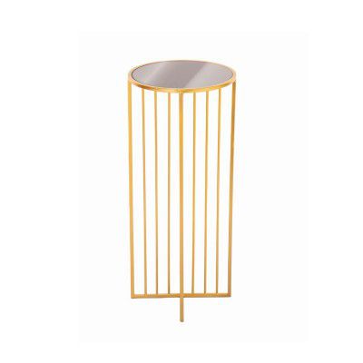 HN Hues Long Island Centre/Side Table in Wrought Iron Frame with Top Tempered Glass