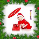 HNC Santa Claus Dress Costume for Baby Boys Girls Kids (0-6 Months) With Chocolate For Christmas/New Year (Premium Series)...
