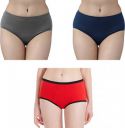 HNG  Pack of 3 Women Periods Blue, Grey, Red Panty...