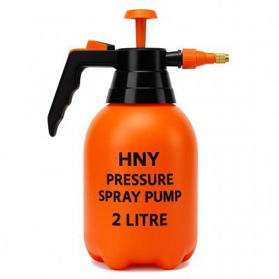 HNY Handheld Pressure Spray Pump 2 Litre | Multipurpose Garden Sprayer for Watering, Cleaning, Fertilizer