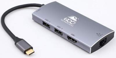 HOC HT-HU22PL Type-C Multi Functional Adapter 5 in 1