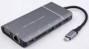 HOC HT-HVAU32LSP Type-C Multi Functional Adapter 8 in 1...