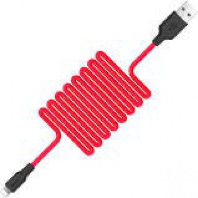 Hoco X21 2.A Silicone Quick Charging Cable (Type C Cable, Red)