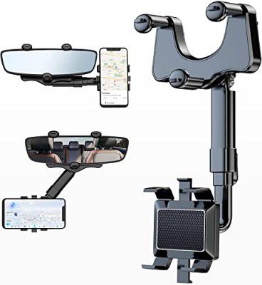 Hold Up 360°Rotatable and Retractable Car Phone Holder for All Smartphones