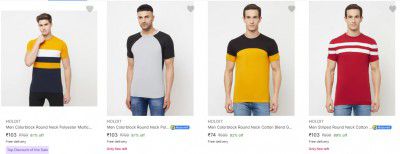 Holdit Mens T-Shirts Starting at Rs.74