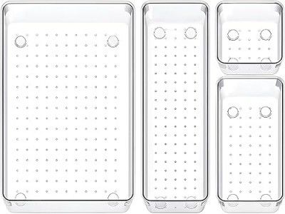 HOLLIO Desk Drawer Organizer Divider Tray, Stationary organizers for drawers, Organizers (4 PCS)