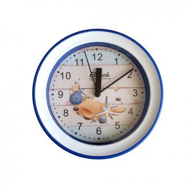 Homart Alarm Clock - 6 Inch Silent Analog Desk / Table Clock Non-Ticking with Wall Hanging Slot- Battery Powered Simple Design for Home Office Students Kids Bedroom (Sqaure)