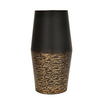 @home Amphora Large Vases - Gold & Black (18x18x34 cm)