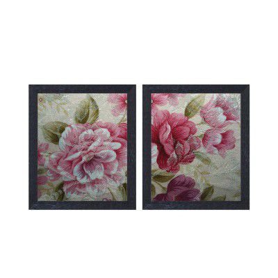 Home Attire Multicolor Abstract Paintings Set of 2 (12 X 14 Inch-2) - HAP-1619