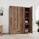 @home by Nilkamal Avery 4 Door Wardrobe (Modi Wenge)...