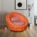 @home by Nilkamal Bellini Fabric Swivel Lounge Chair...
